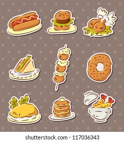 fast food stickers draw