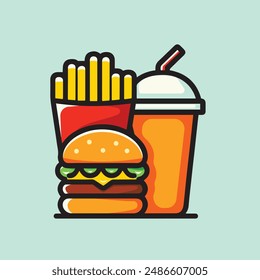 Fast food: A symbol of convenience and efficiency in food, creating a quick and memorable dining experience for those who are always on the go.