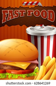 Fast food theme poster