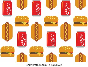 fast food tile background