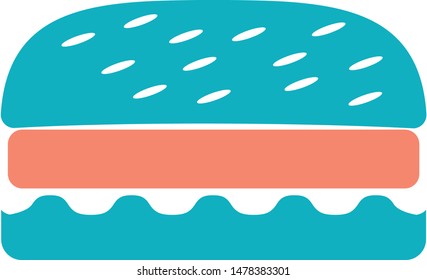 fast food trendy icon on white background for web graphic