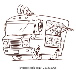 fast food truck coloring book