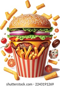 Fast Food Vector Design Art