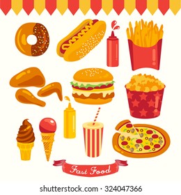 Fast Food Vector Design Illustration