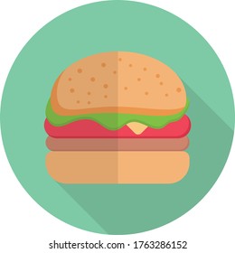 Fastfood-Vektorfarbensymbol  