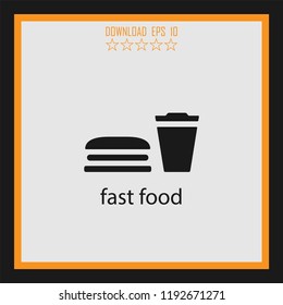 fast food vector icon