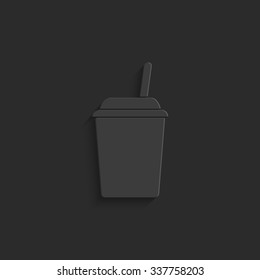 fast food - vector icon