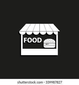 fast food - vector icon