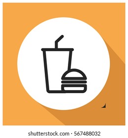 Fast food vector icon