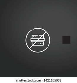Fast Food vector icon. Fast Food concept stroke symbol design. Thin graphic elements vector illustration, outline pattern for your web site design, logo, UI. EPS 10.