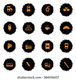 Fast food  vector icons for web sites and user interface
