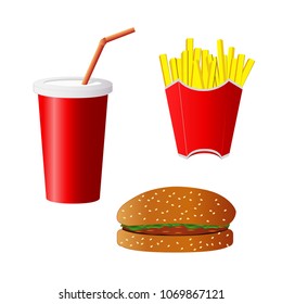 Fast food. vector illustration.