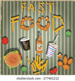 fast food vector illustration