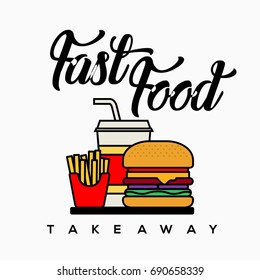 Fast food vector illustration