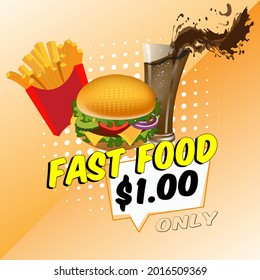 Fast-Food-Vektorgrafik für die gewerbliche Nutzung 