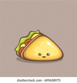 Fast Food vector illustration. Cute sandwich. Design for takeout menu and logo.