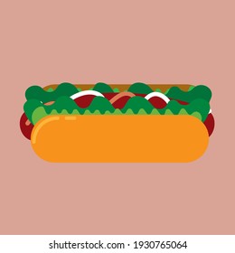FAST FOOD VECTOR ILLUSTRATION FLAT DESIGN