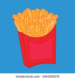 Fast food vector illustration (hotdog,fries,burgers)