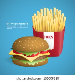 Fast food vector illustrations