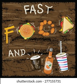 fast food vector illustrations