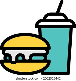 Fastfood-Vektorgrafiksymbol