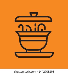 Fast Food Vector Line Icon. Street Food.