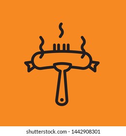 Fast Food Vector Line Icon. Street Food.