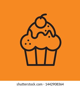 Fast Food Vector Line Icon. Street Food.