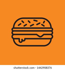 Fast Food Vector Line Icon. Street Food.
