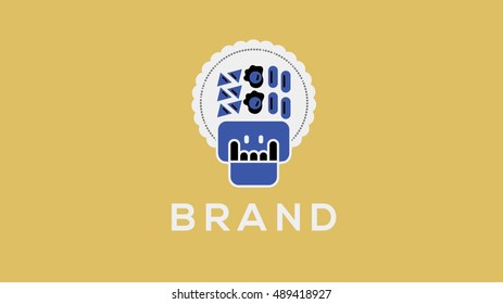 Fast food  vector logo design template
