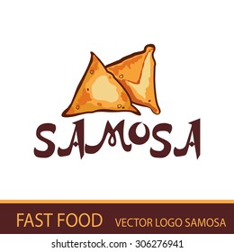 FAST food. VECTOR LOGO SAMOSA 