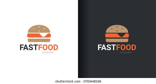 Plantilla de logotipo del vector de comida rápida