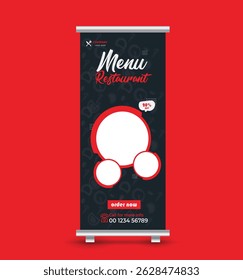 Fast food vector menu template