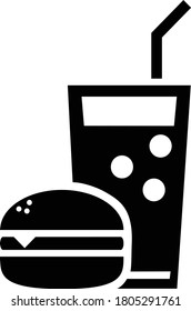 Fast food. Vector fast food pattern.