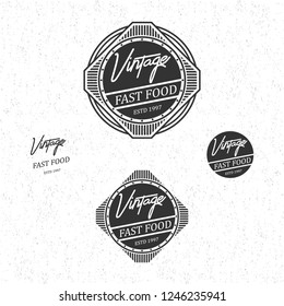 Fast Food vintage logo