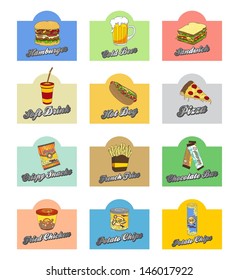 fast food vintage retro art