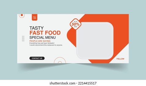 Fast Food Web Banner And Poster Template