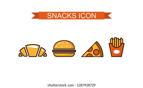 Fast food, food web icon set, vector, new icon collection, menu vector illustration
