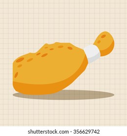 fast foods chicken theme elements