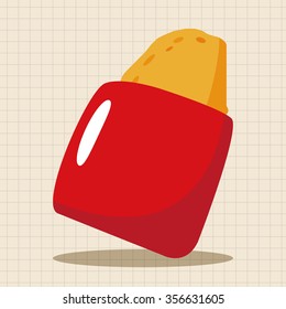fast foods hashbrown theme elements