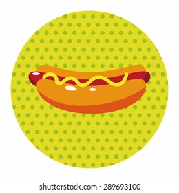 fast foods hotdog theme elements