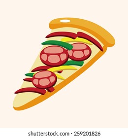 fast foods pizza theme elements