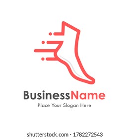 fast foot logo vector template. Suitable for business, web, sporty and health