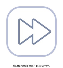 Fast Forward - Action Stroke Icons. A simple vector icon.