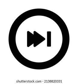 Fast Forward Arrow Icon.Arrow Icon in trendigem, flachen Stil einzeln. Pfeilsymbol für Ihre Website-Design, Logo, App, UI. Vektorgrafik