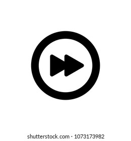fast forward button icon vector
