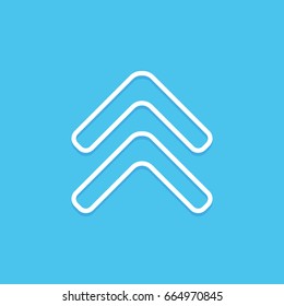 Fast forward double up arrows icon
