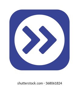 Fast forward double right arrows icon