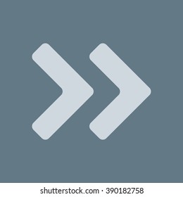 Fast forward double right arrows icon