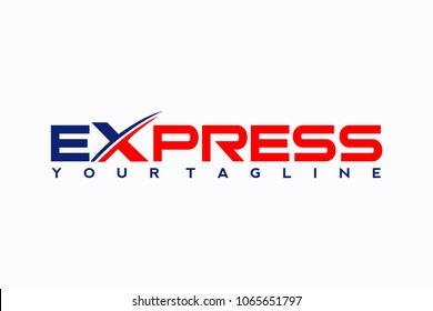 Fast Forward Express logo designs vector, Modern Express logo template